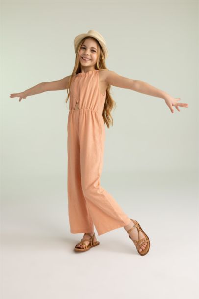 Girl Cotton Overalls