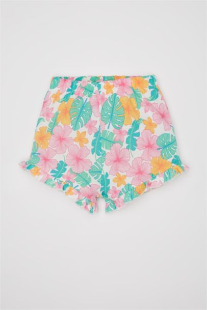 سيت بناتي تيشيرت شورت قصة عادية - قطعتين