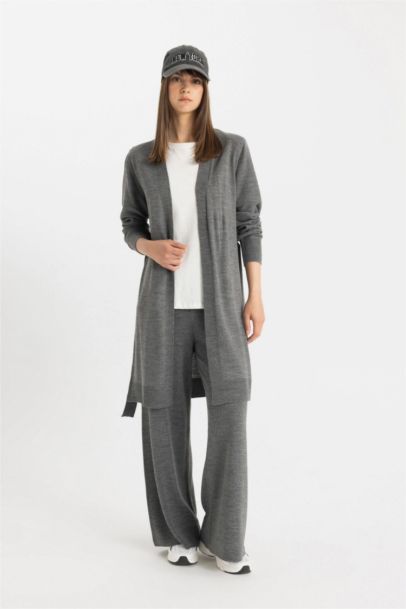 Regular Fit Shawl Collar Basic Cardigan