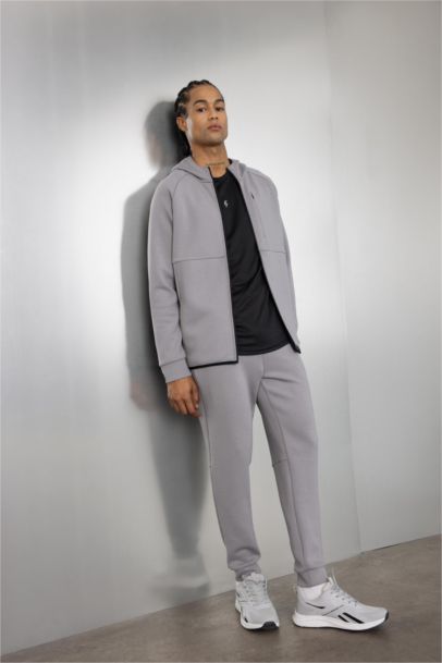 DeFactoFit Slim Fit Dar Kesim Standart Paça Skuba Dalgıç Kumaş Jogger Eşofman Altı