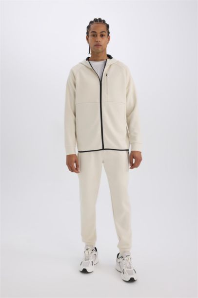 Slim Fit Dar Kesim Standart Paça Skuba Dalgıç Kumaş Jogger Eşofman Altı