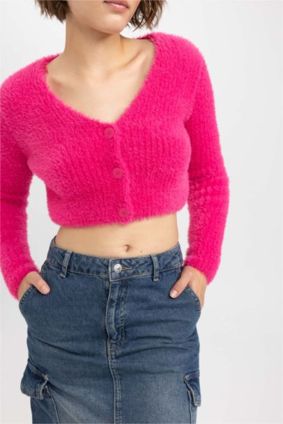 Slim Fit V-Neck Knitwear Cardigan