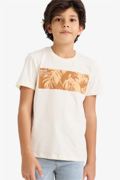 Regular Fit Floral Short Sleeve T-Shirt