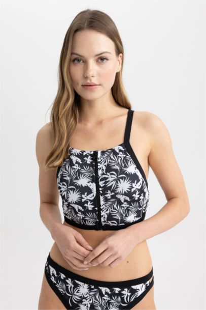 Patterned Bikini Top