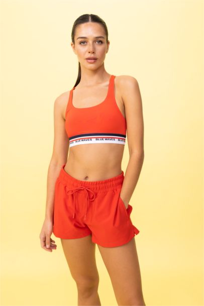 Slim Fit Stretchy Textured Swimming Shorts