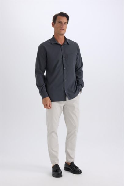 Джоггеры с узкими штанинами из габардина