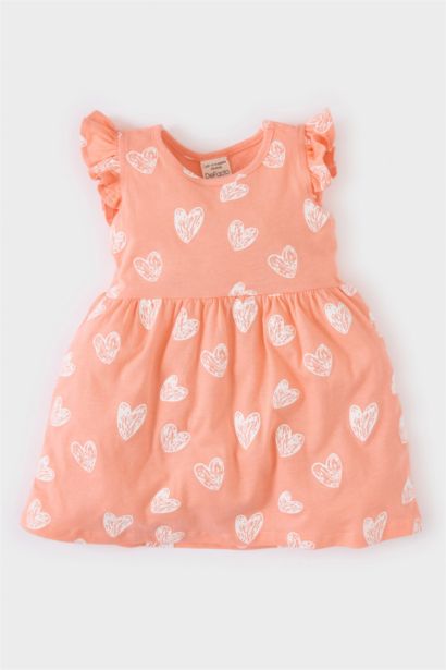 Robe à manches courtes à motifs pour bébé fille