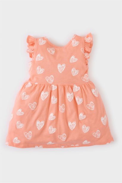 Robe à manches courtes à motifs pour bébé fille