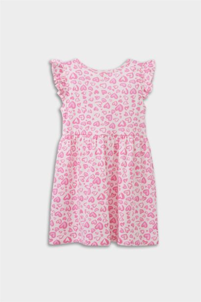 Baby Girl Patterned Short Sleeve Dress