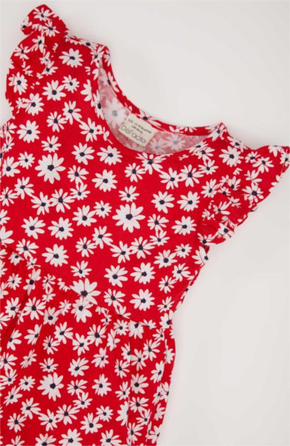 Robe imprimée à manches courtes pour bébé fille