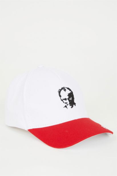 Casquette Gabardine imprimée Atatürk pour Garçon