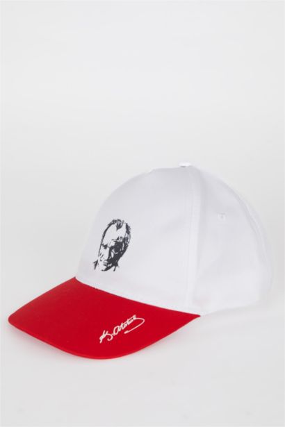 Casquette Gabardine imprimée Atatürk pour Garçon