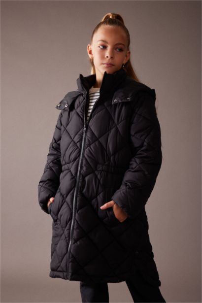 Парка с капюшоном для девочек