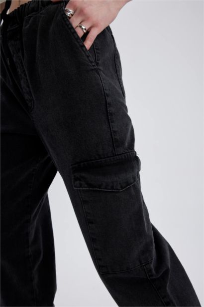 بنطلون جينز كارجو جوجر