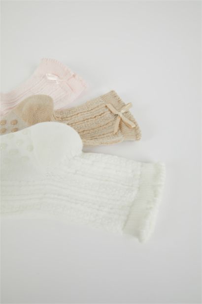 Baby Girl 3-pack Cotton Long Socks