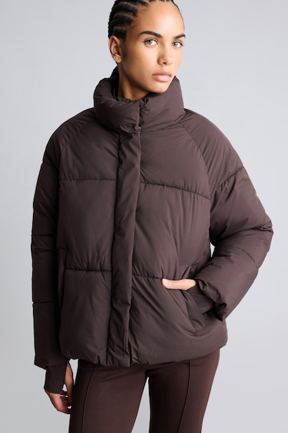Rüzgar Geçirmez Su İtici Regular Fit Şişme Mont