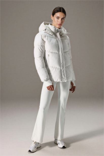 Su İtici Regular Fit Yarım Polar Astarlı Kapüşonlu Fermuarlı Kışlık Mont