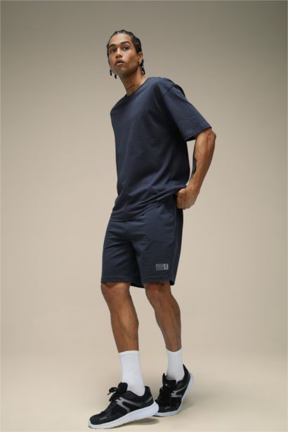 DeFactoFit Slim Fit Sweatshirt Fabric Shorts