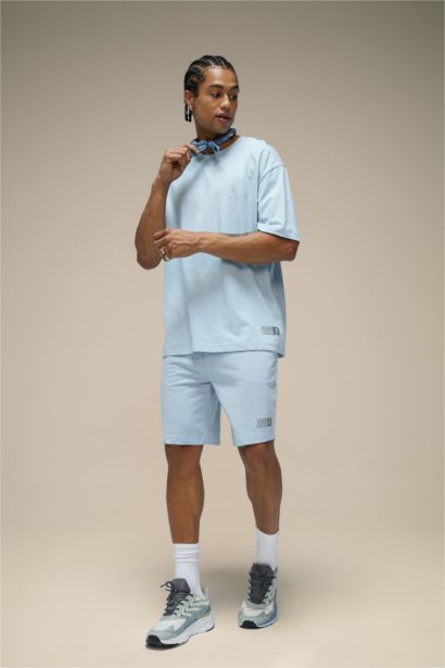 DeFactoFit Slim Fit Short Leg Sweatshirt Fabric Shorts