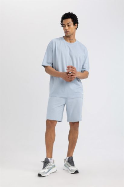 DeFactoFit Slim Fit Short Leg Sweatshirt Fabric Shorts