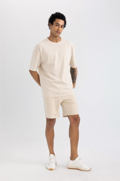 DeFactoFit Slim Fit Short Leg Sweatshirt Fabric Shorts