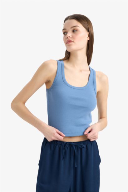Slim Fit Camisole U Collar Tank Top