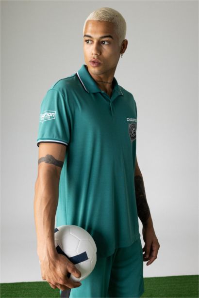 Standard Fit Sports Short Sleeve Polo T-Shirt