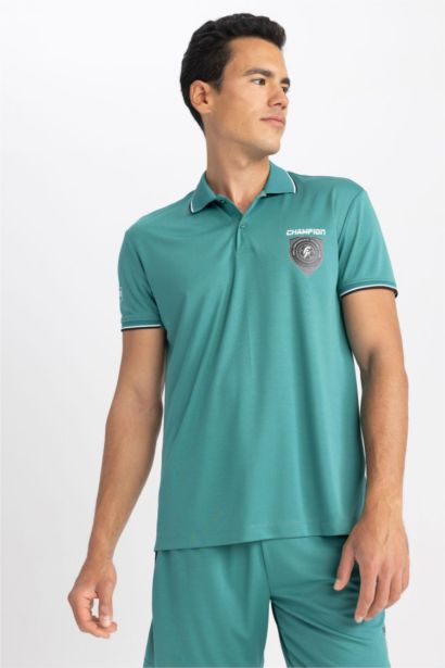Standard Fit Sports Short Sleeve Polo T-Shirt