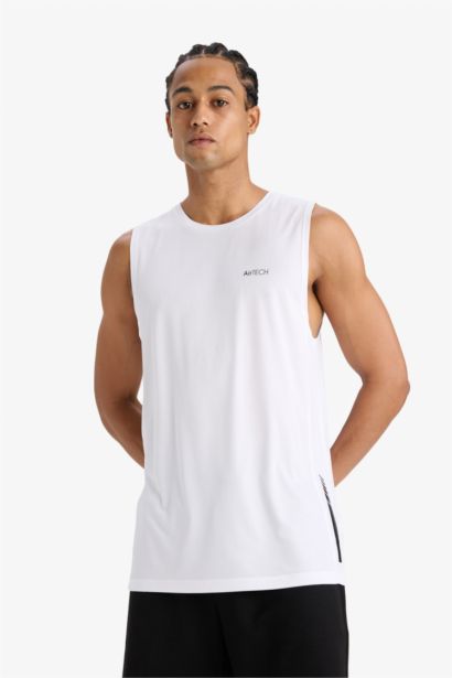 DeFactoFit Fast Drying Standard Fit Printed Tank Top