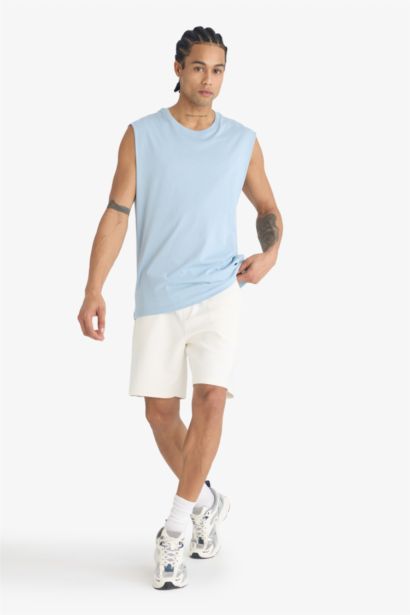 DeFactoFit Boxy Fit Crew Neck Tank Top