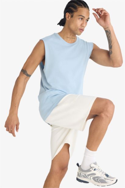 DeFactoFit Boxy Fit Crew Neck Tank Top