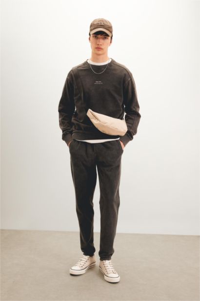 Regular Fit Fleece Pocket Sweatpants