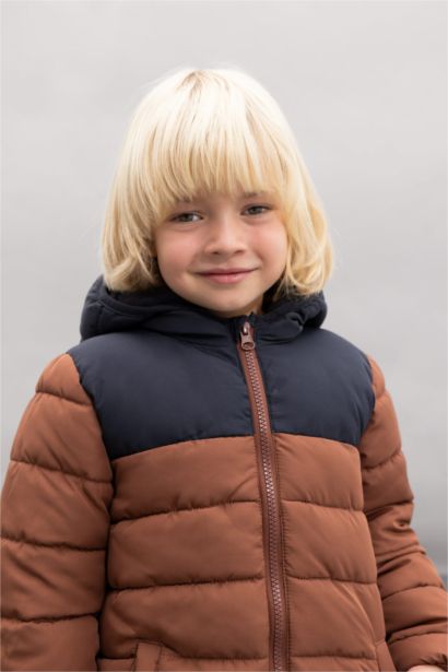 Baby Boy Waterproof Fleece Lined Puffer Jacket