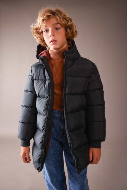 Boy Water Repellent Hooded Jacket