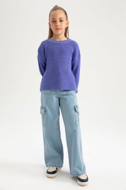 Қыздарға қалыпты пішім Пулловер