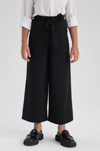 بنطلون بناتي وايد ليج