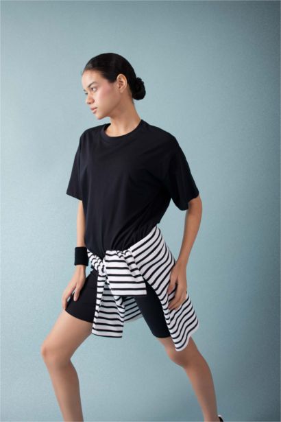 Defacto Fit Oversize Fit Crew Neck T-Shirt