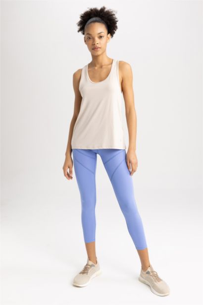 Long Fit Crew Neck Tank Top