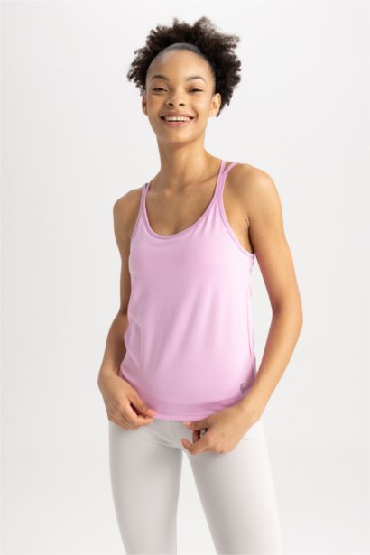 Débardeur de sport à col rond Coupe Standard