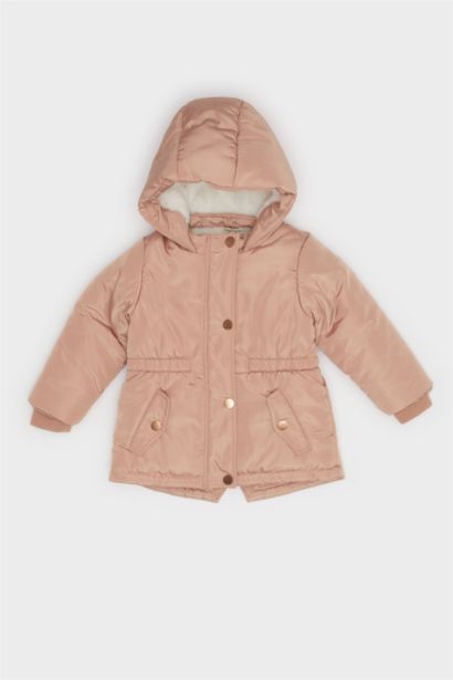 Baby Girl Hooded Waterproof Puffer Jacket