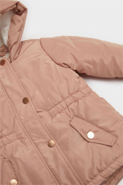 Baby Girl Hooded Waterproof Puffer Jacket