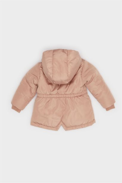 Baby Girl Hooded Waterproof Puffer Jacket