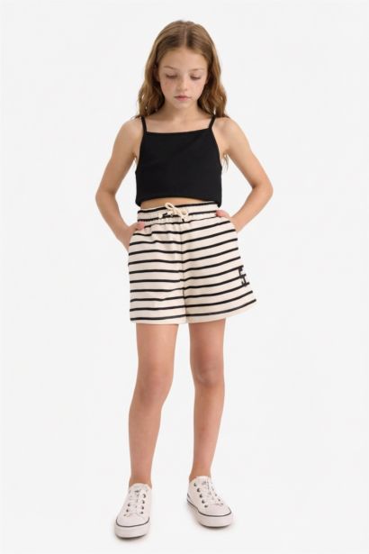 Girl Thin Sweatshirt Fabric Shorts