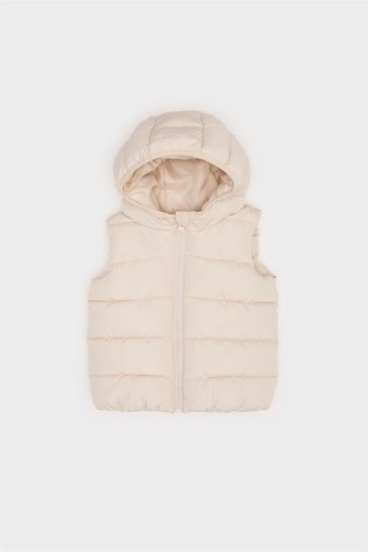 Gilet Doudoune à capuche pour bébé fille