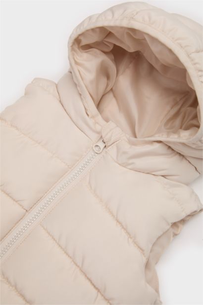 Gilet Doudoune à capuche pour bébé fille