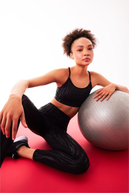 Defacto Fit Crew Neck Sports Bra