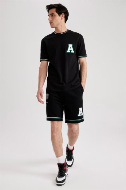 شورت قطن قصة عادية بجيب