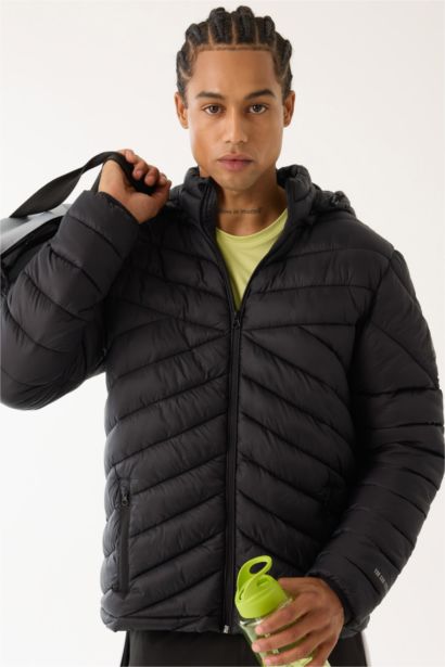 Water Repellent Zipper Puffer Jacket