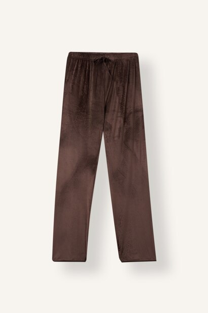 Regular Fit Velur Pijama Takımı