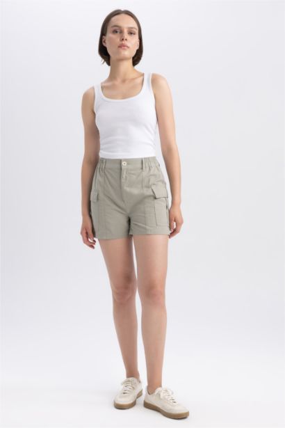 Short 100% coton taille normale Coupe régulière